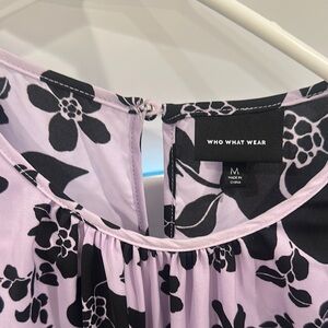 Who What Wear Lilac and Black maxi dress